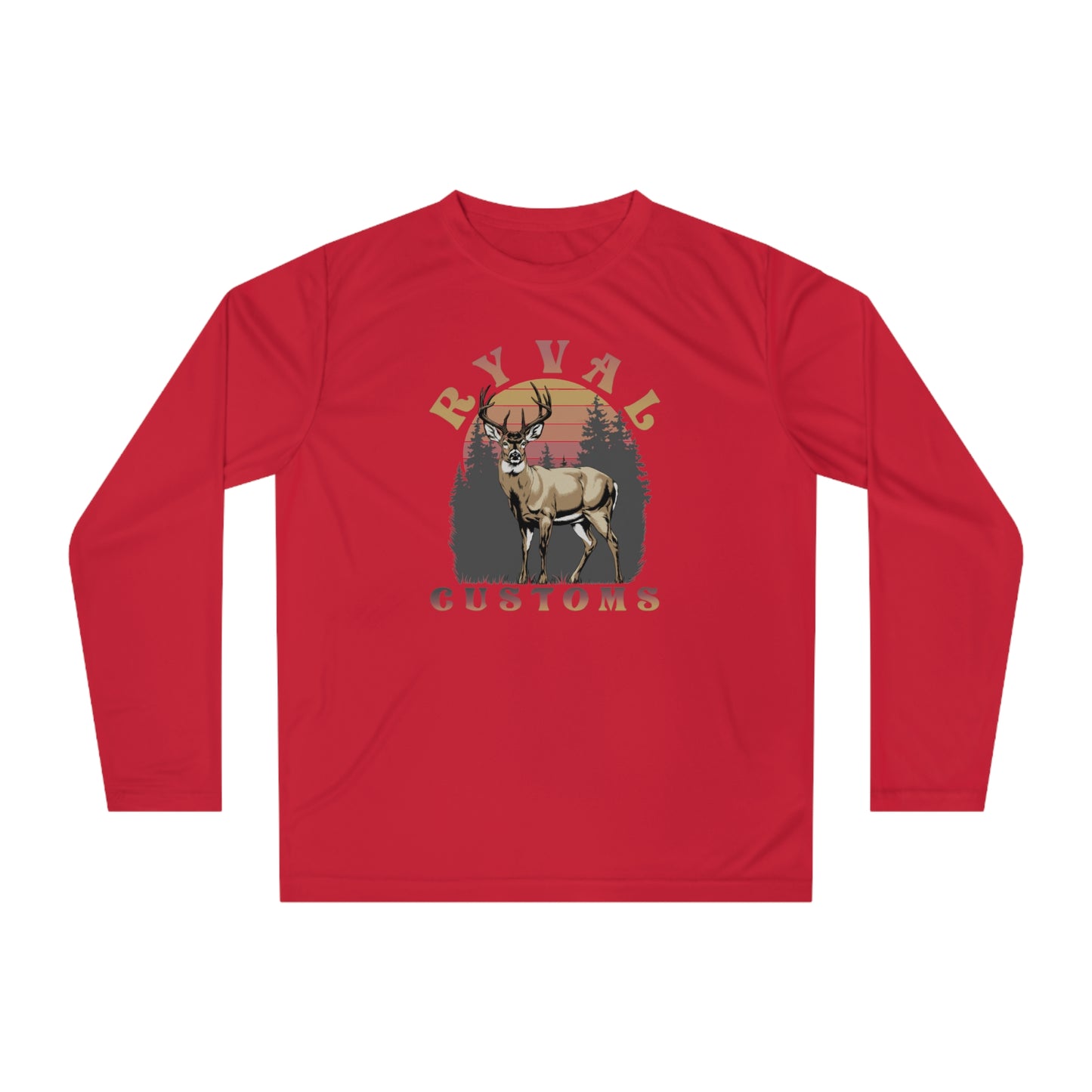 Ryval Customs Deer Graphic Long Sleeve Shirt