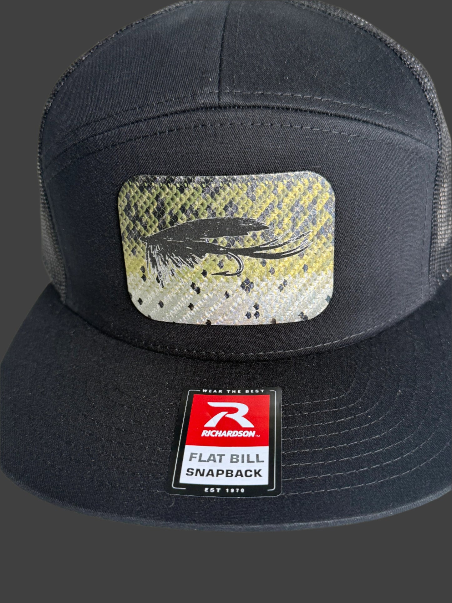 Bass colored fly patch