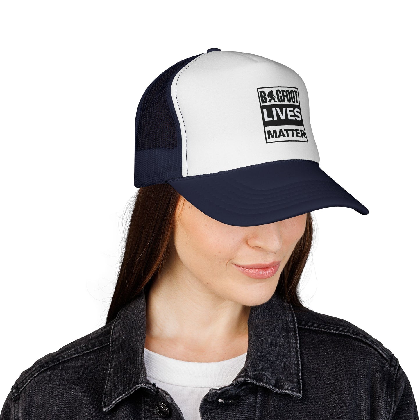 Bigfoot Lives Matter Trucker Cap — Funny Cryptid Mesh Hat