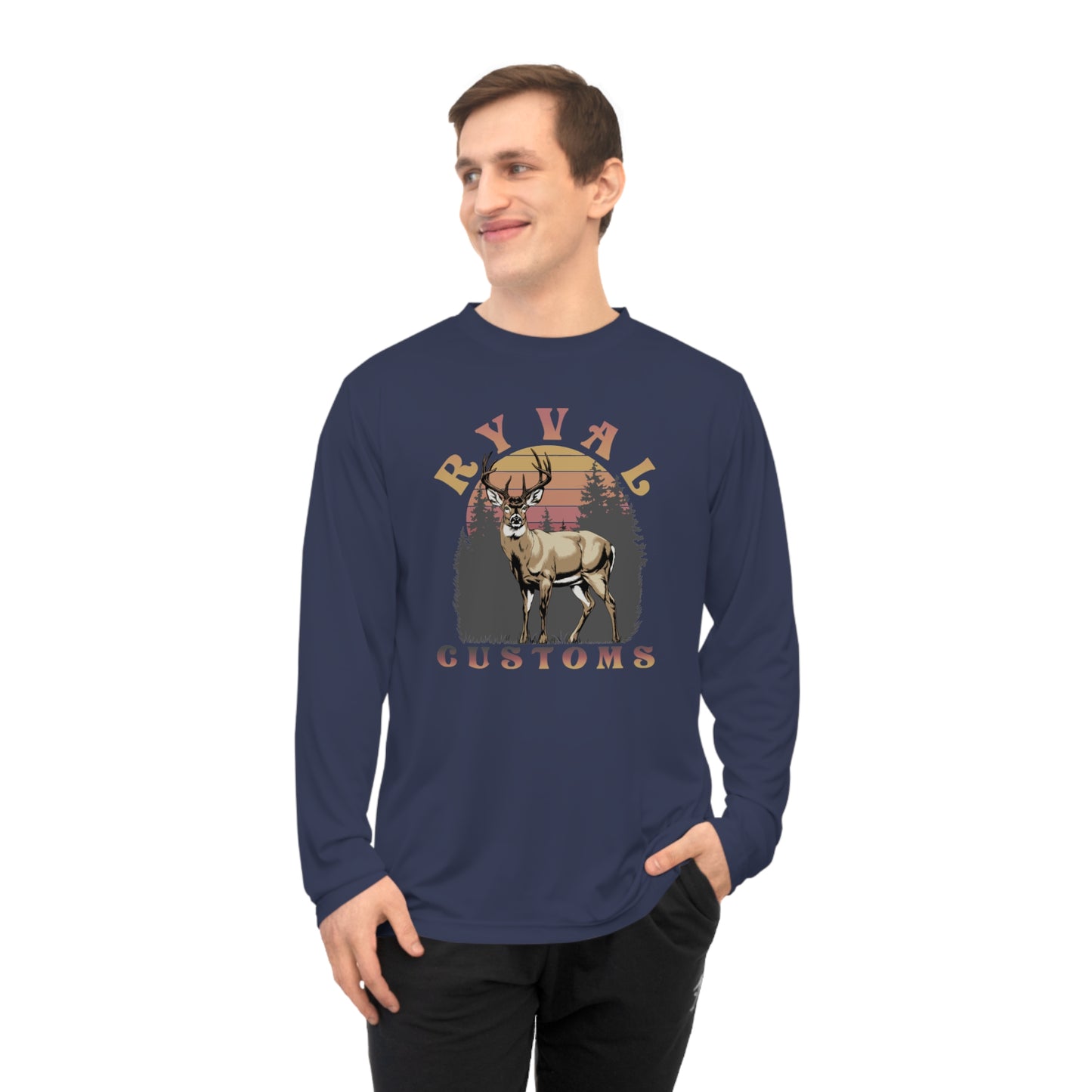Ryval Customs Deer Graphic Long Sleeve Shirt