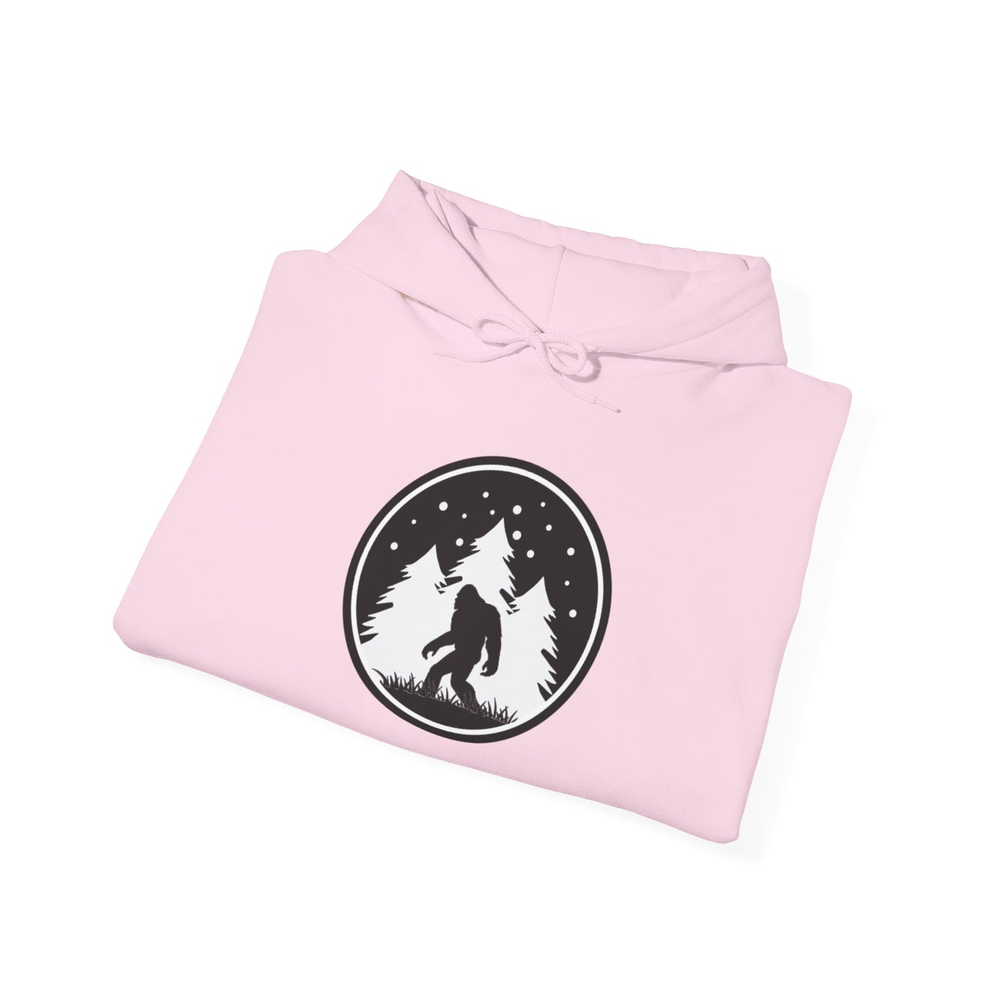 Bigfoot Forest Hoodie — Sasquatch Woodland Logo Pullover