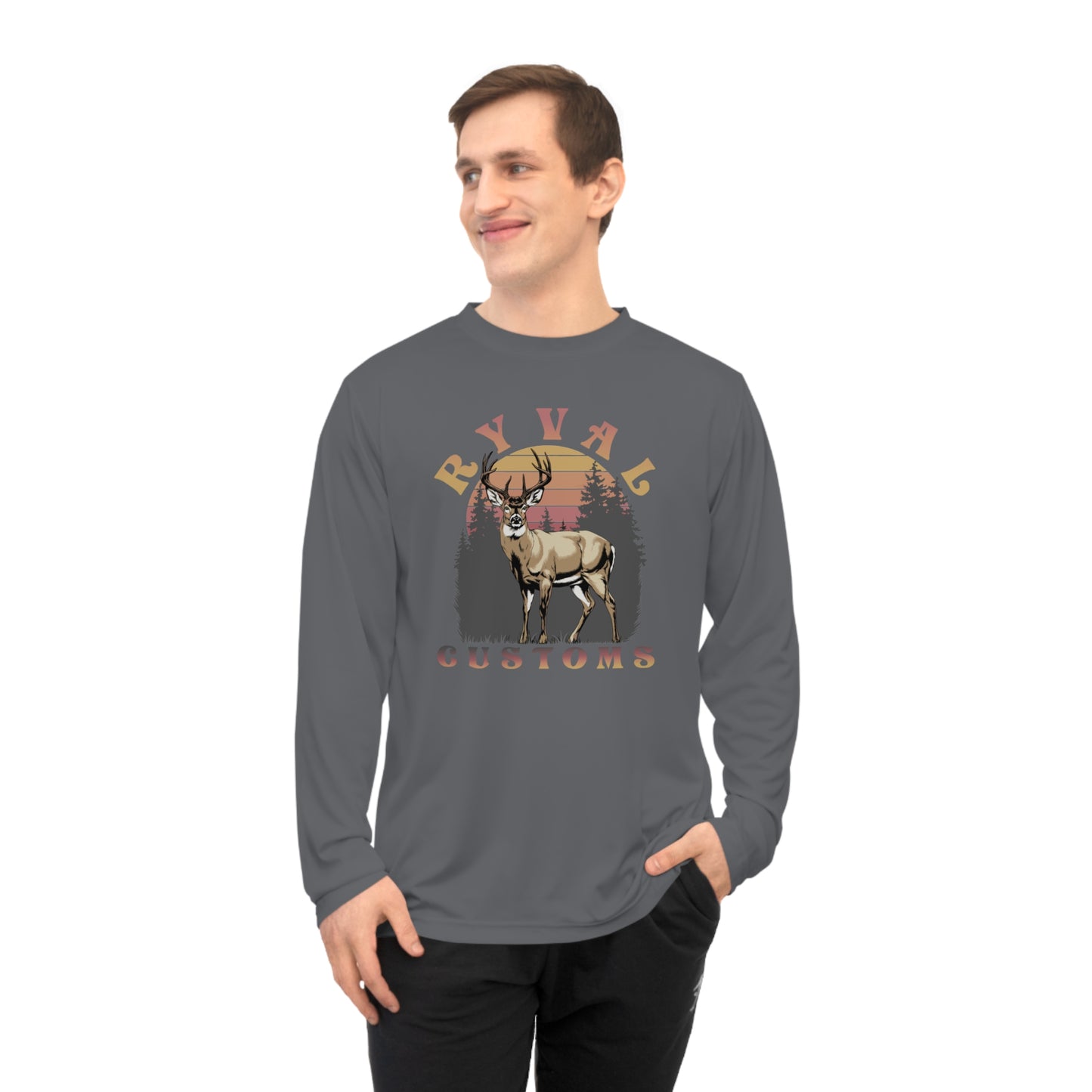 Ryval Customs Deer Graphic Long Sleeve Shirt