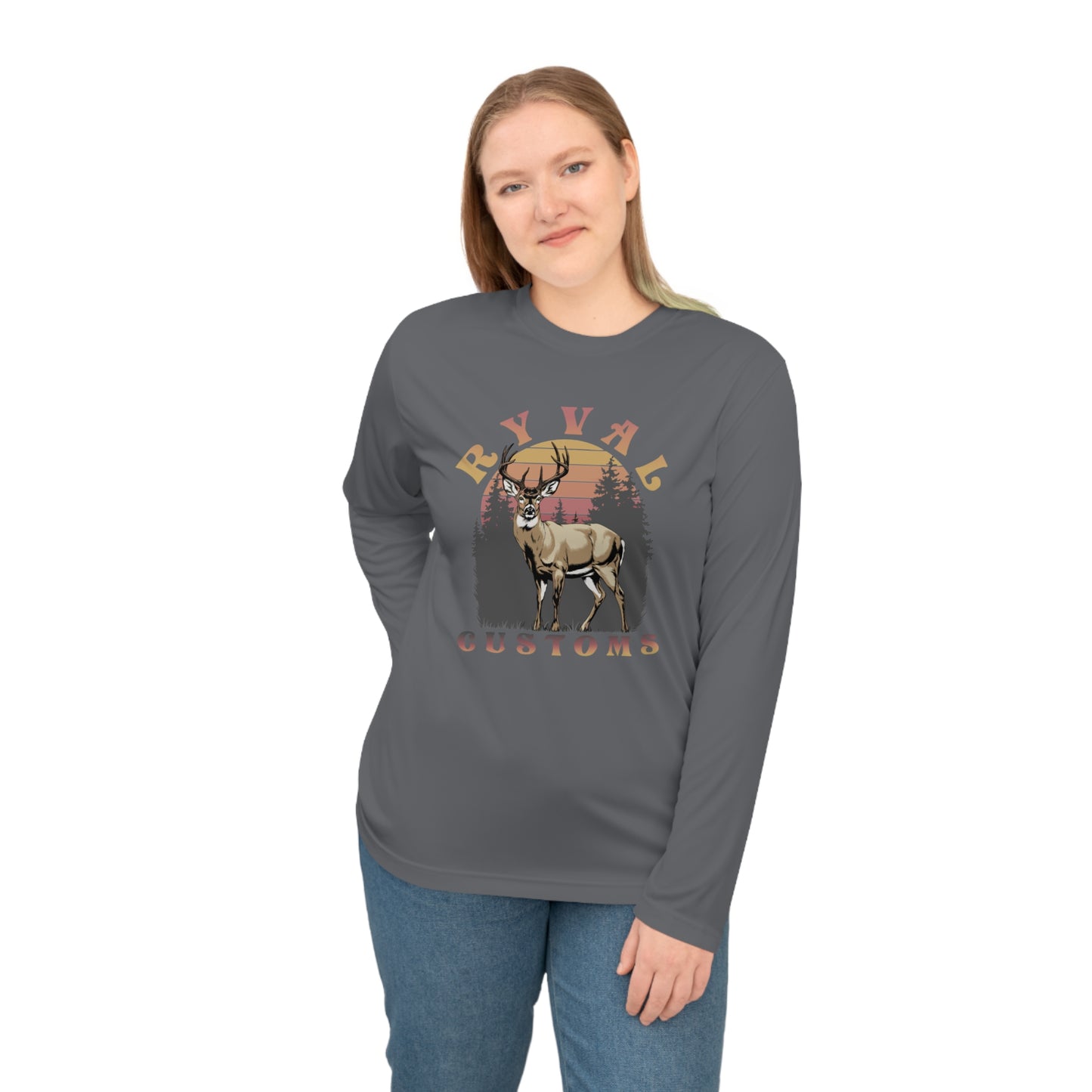 Ryval Customs Deer Graphic Long Sleeve Shirt