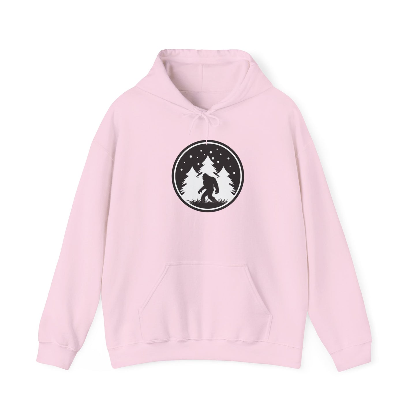 Bigfoot Forest Hoodie — Sasquatch Woodland Logo Pullover