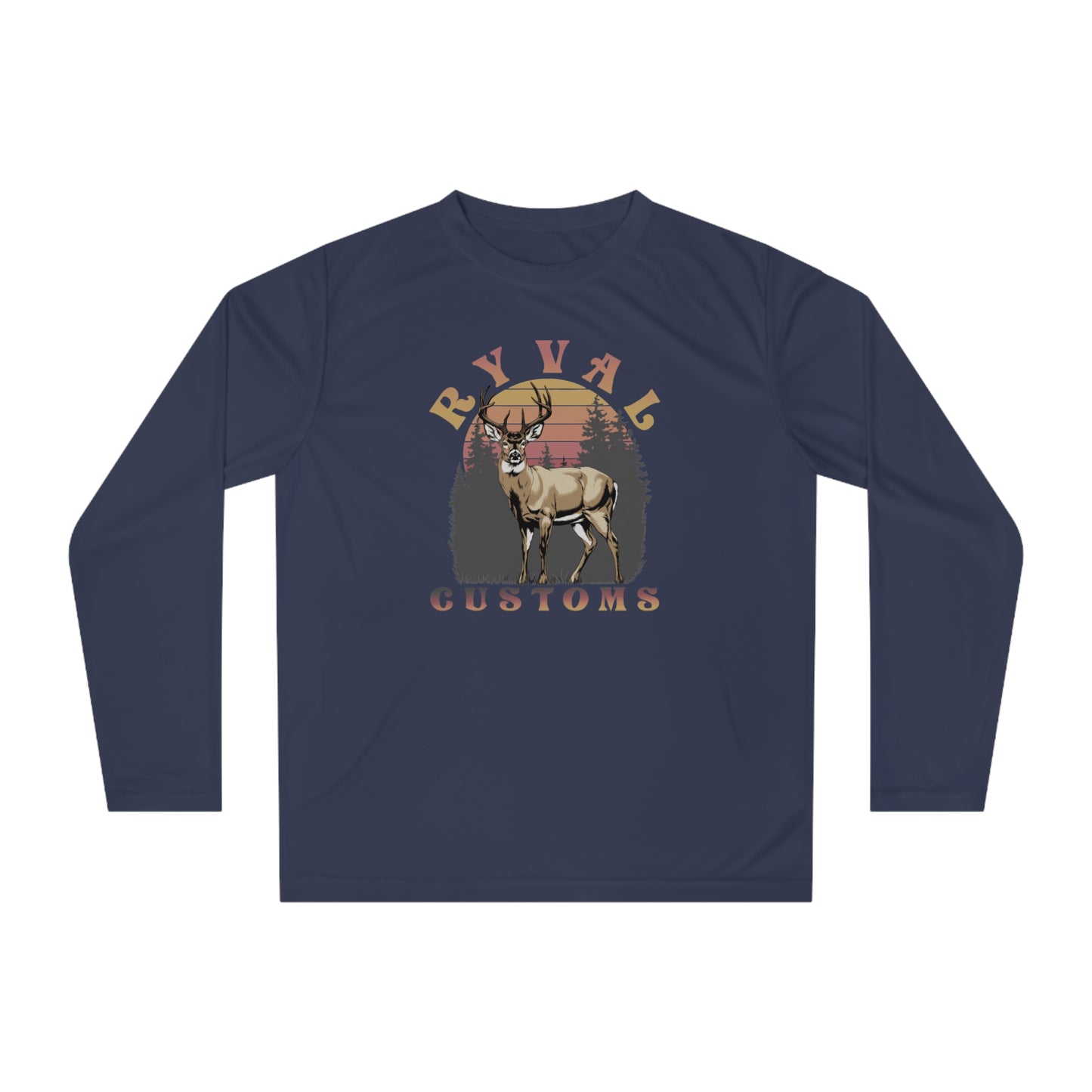 Ryval Customs Deer Graphic Long Sleeve Shirt
