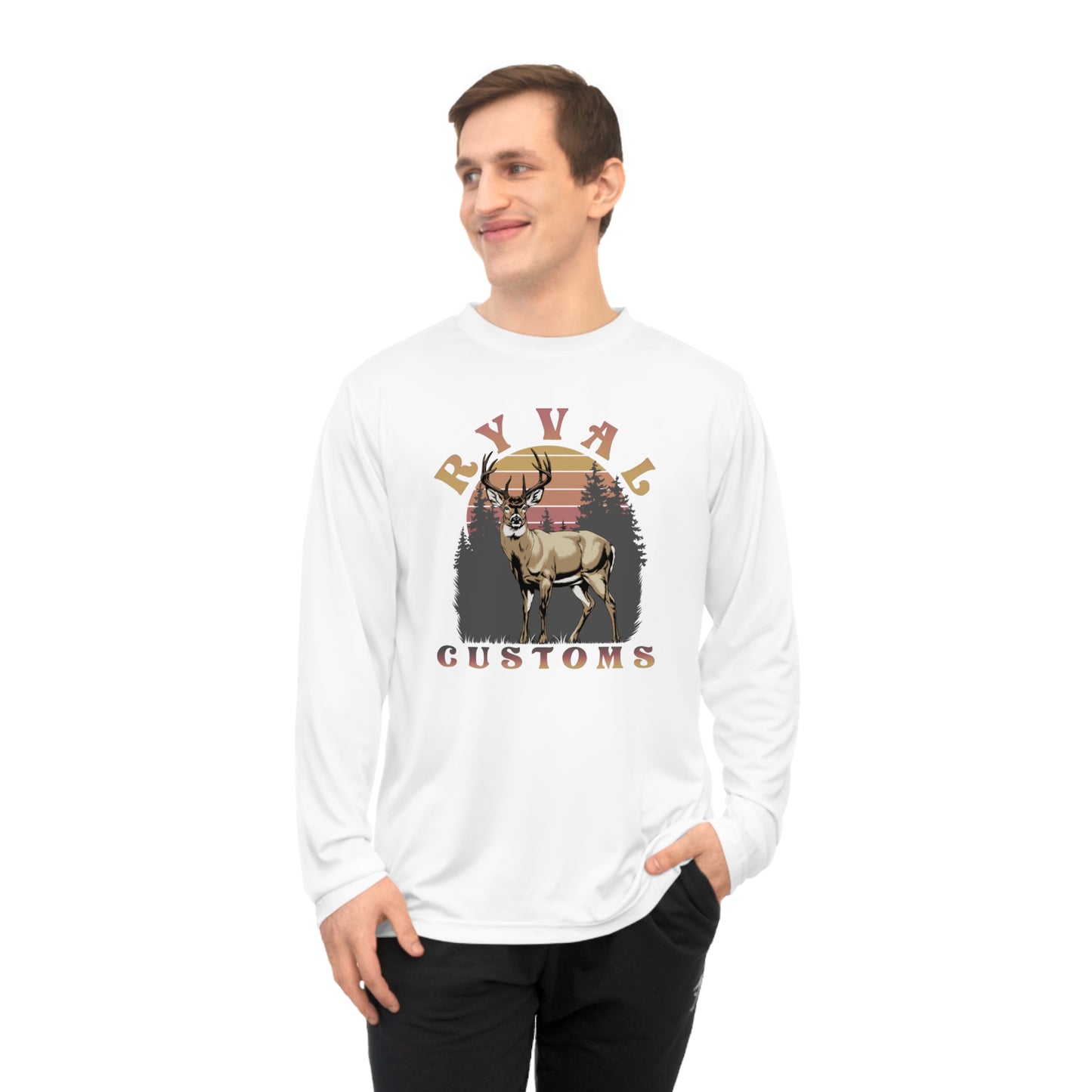 Ryval Customs Deer Graphic Long Sleeve Shirt