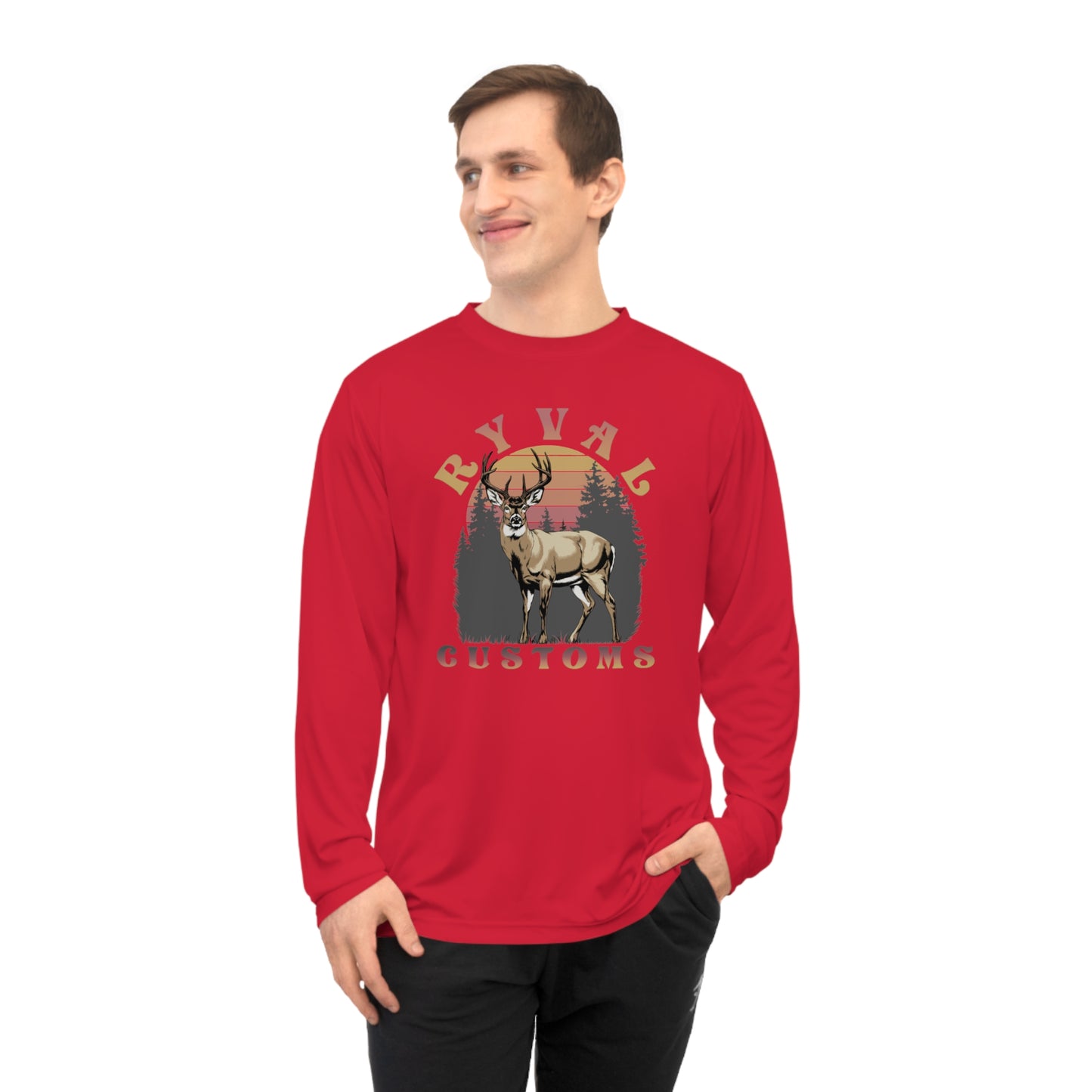 Ryval Customs Deer Graphic Long Sleeve Shirt