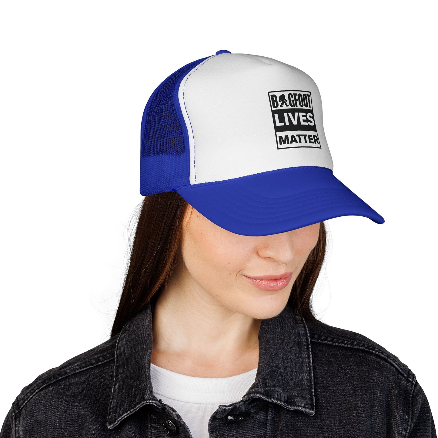 Bigfoot Lives Matter Trucker Cap — Funny Cryptid Mesh Hat
