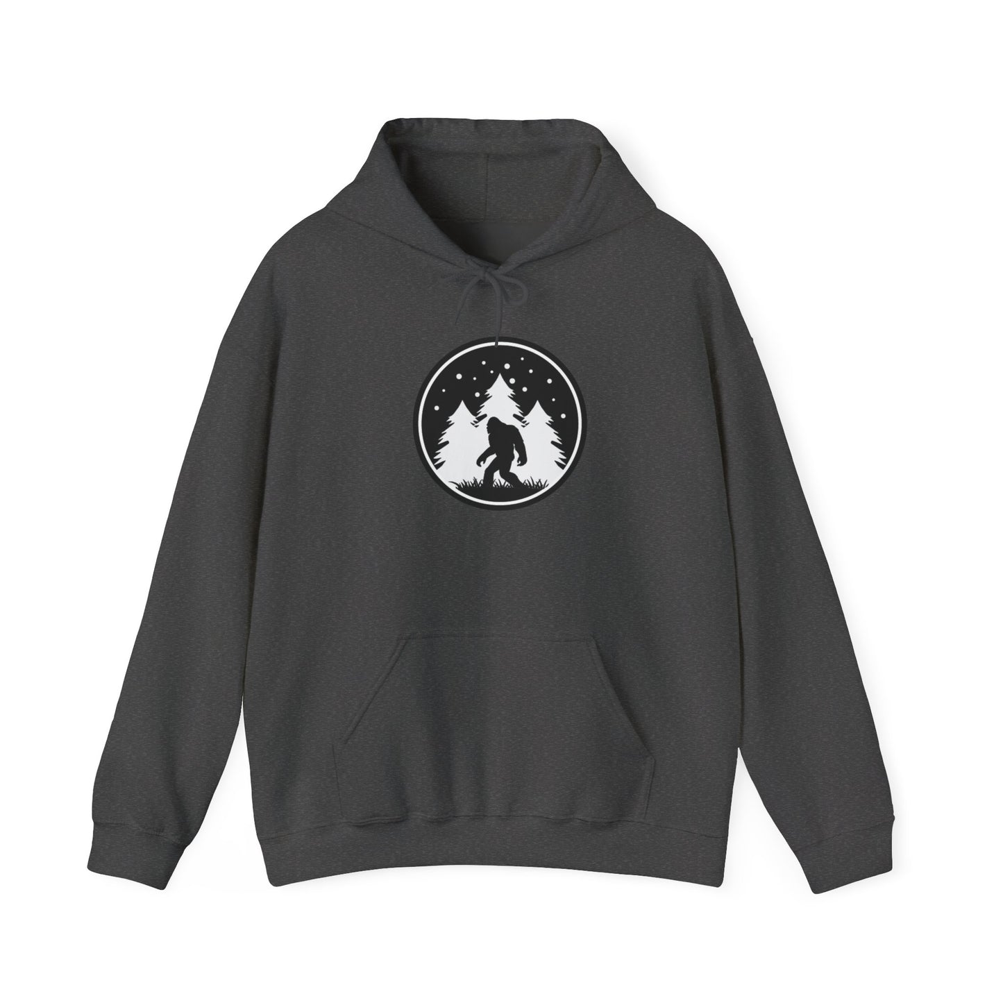 Bigfoot Forest Hoodie — Sasquatch Woodland Logo Pullover