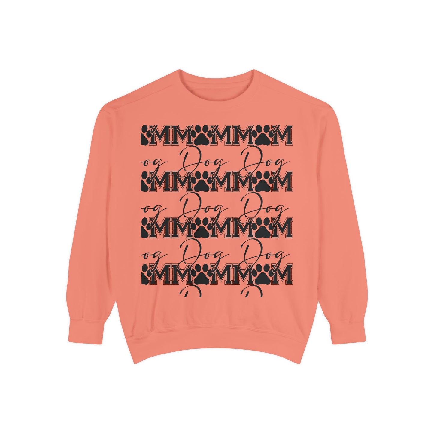 Dog Mom Sweatshirt — Graphic Paw Print Mom Crewneck