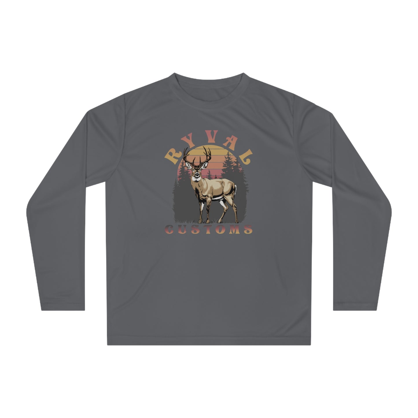 Ryval Customs Deer Graphic Long Sleeve Shirt