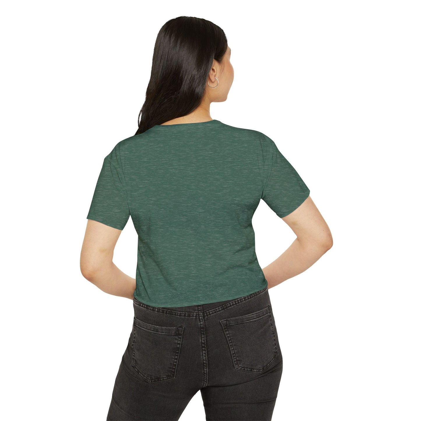 Moose Retro Sunset Crop Top — Women's Festival Graphic Tee
