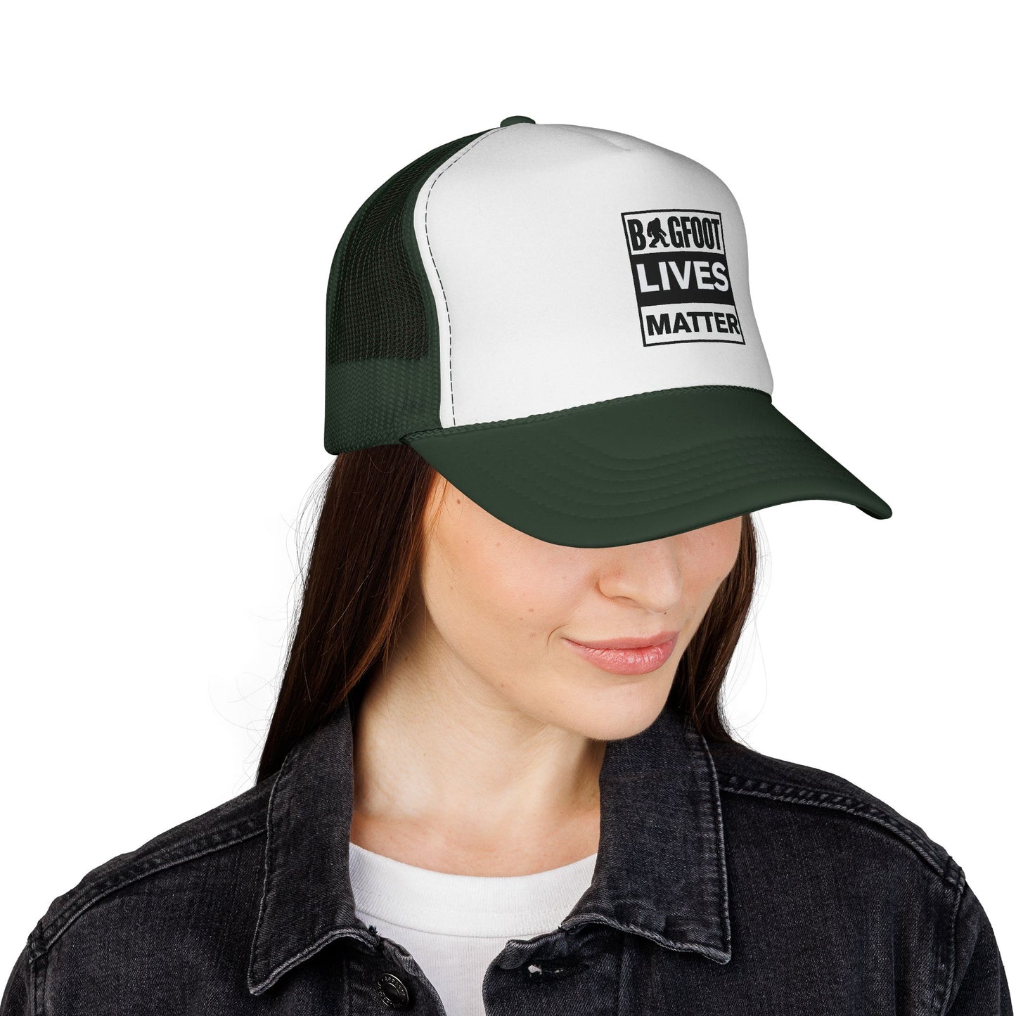 Bigfoot Lives Matter Trucker Cap — Funny Cryptid Mesh Hat