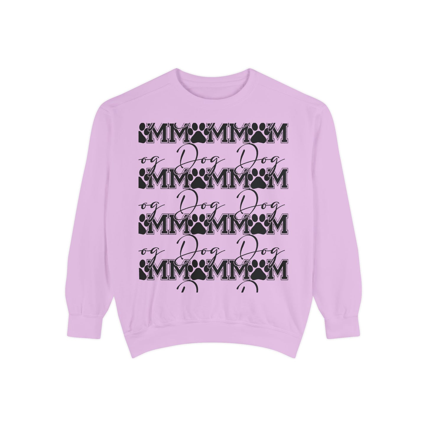 Dog Mom Sweatshirt — Graphic Paw Print Mom Crewneck