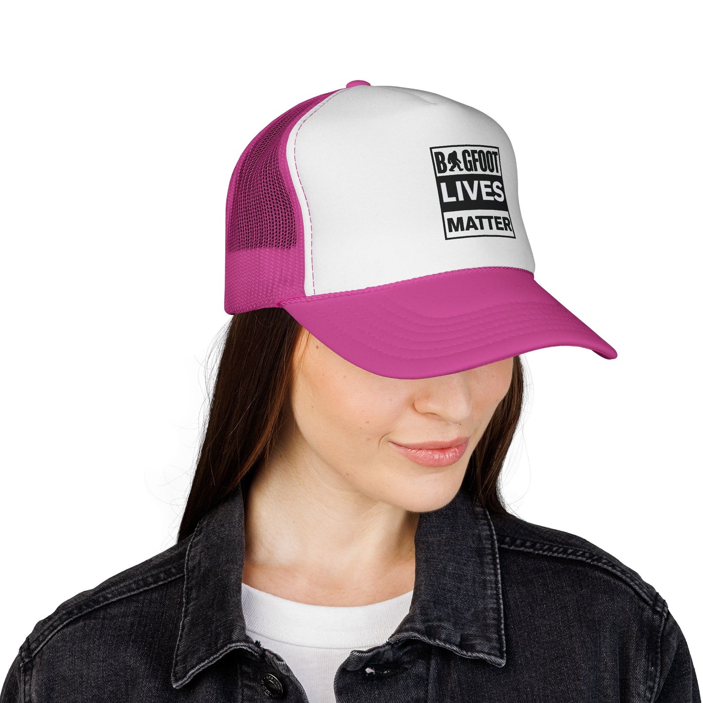 Bigfoot Lives Matter Trucker Cap — Funny Cryptid Mesh Hat