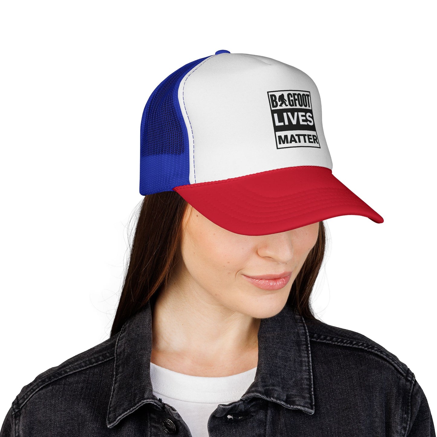 Bigfoot Lives Matter Trucker Cap — Funny Cryptid Mesh Hat