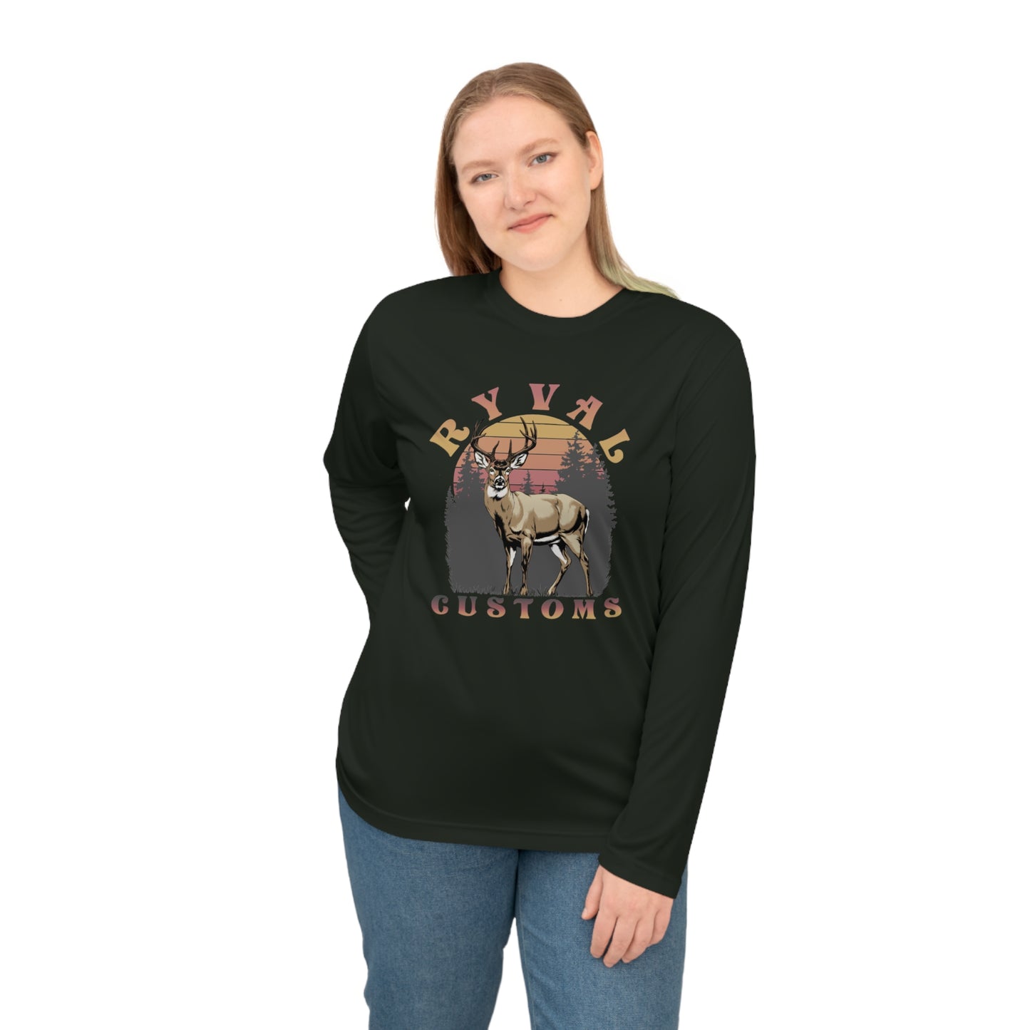 Ryval Customs Deer Graphic Long Sleeve Shirt