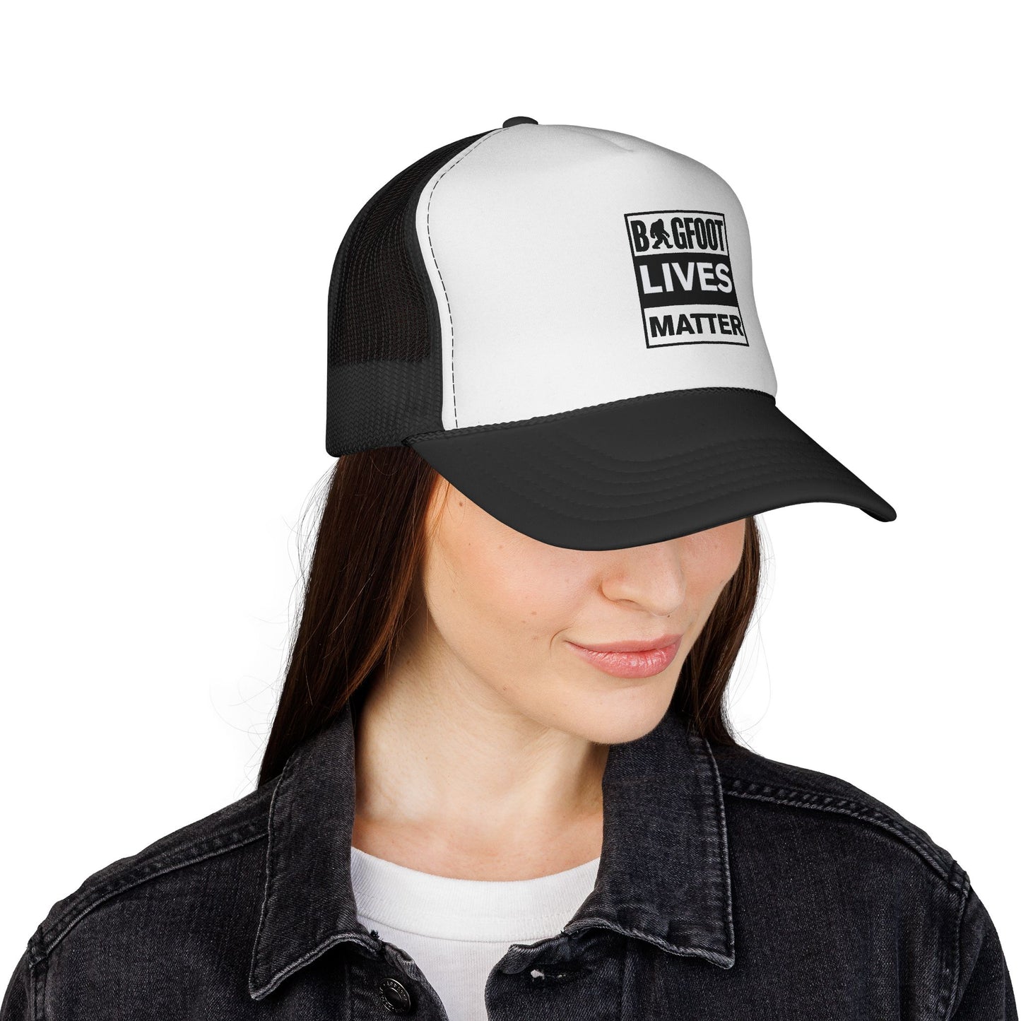 Bigfoot Lives Matter Trucker Cap — Funny Cryptid Mesh Hat