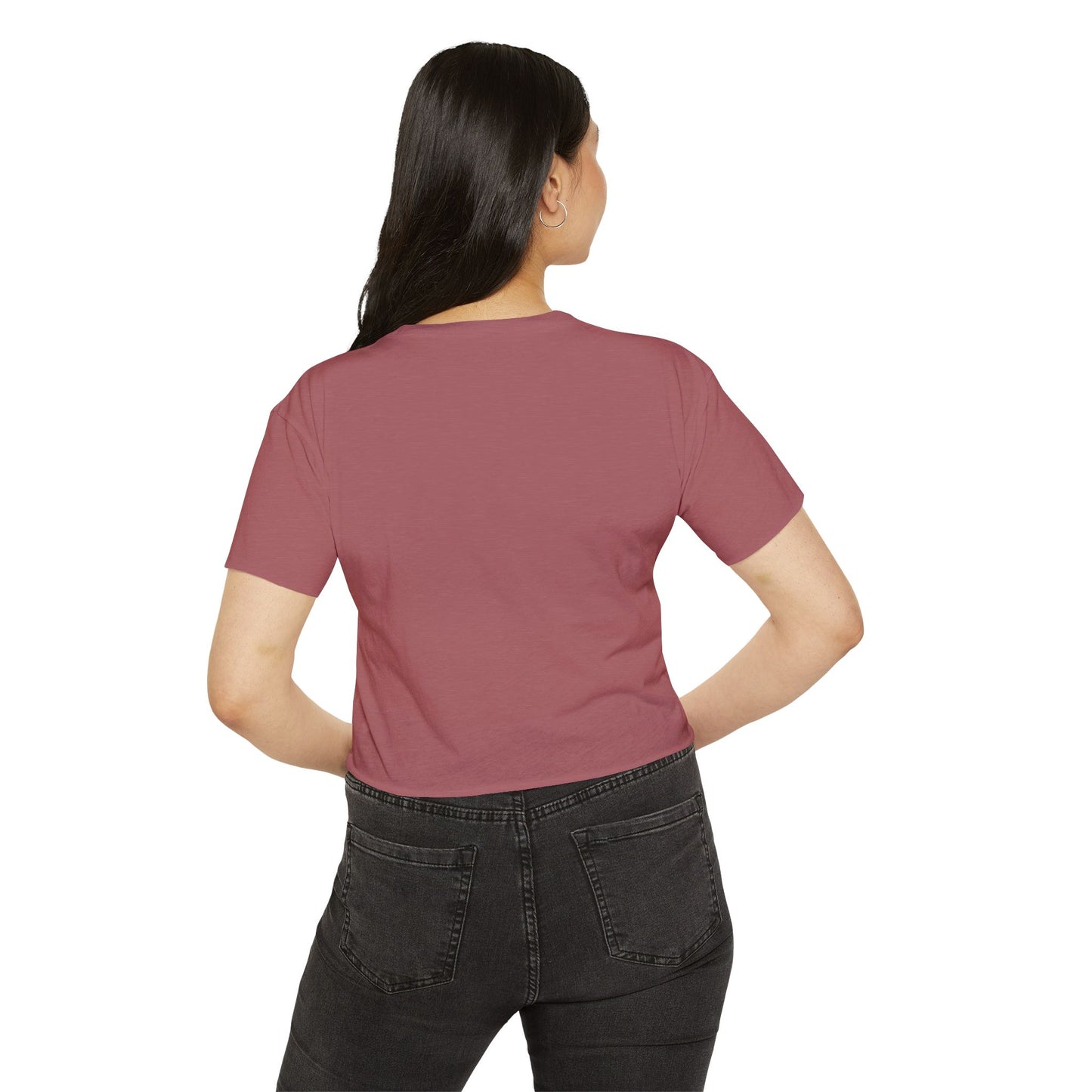 Moose Retro Sunset Crop Top — Women's Festival Graphic Tee
