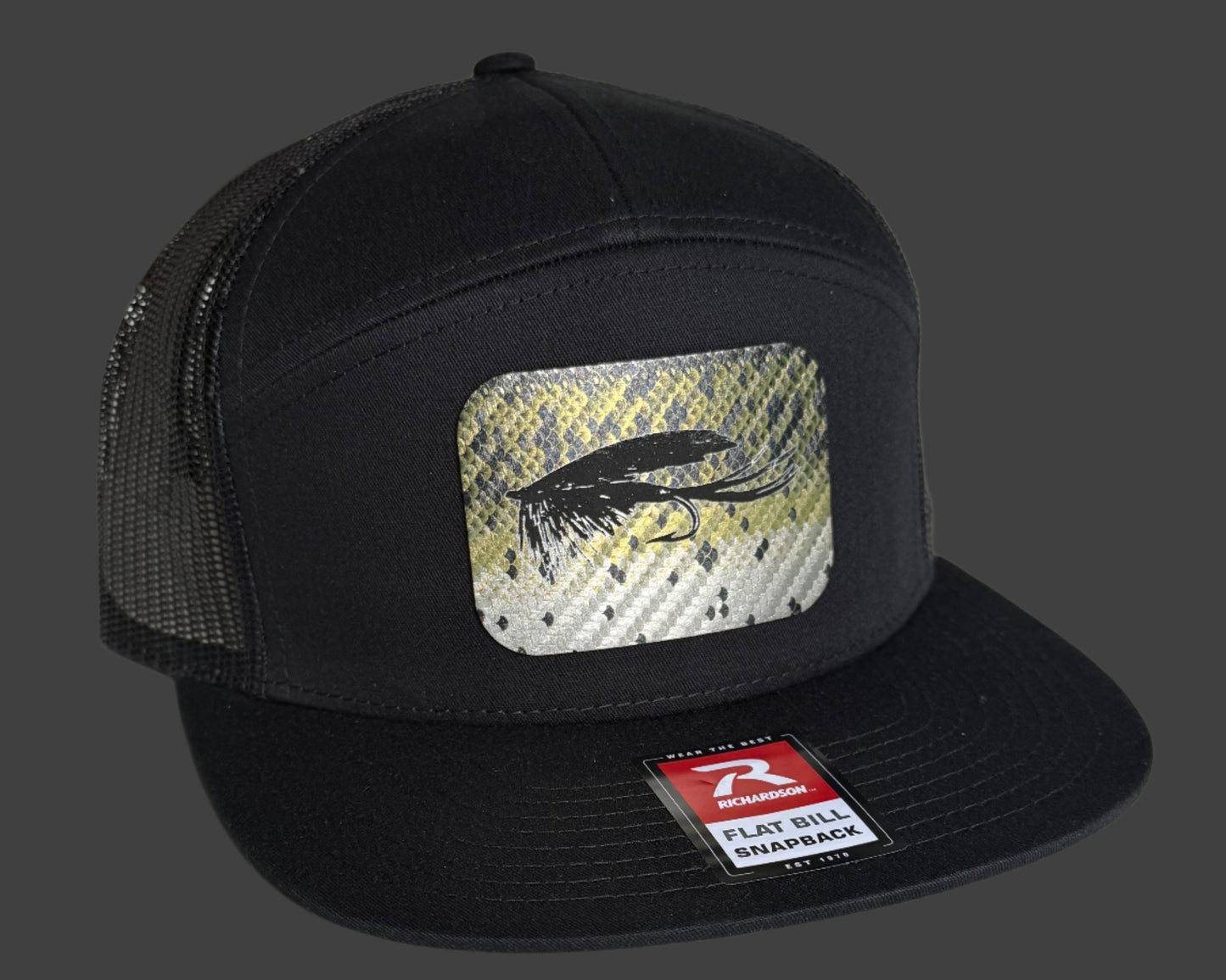 Bass colored fly patch