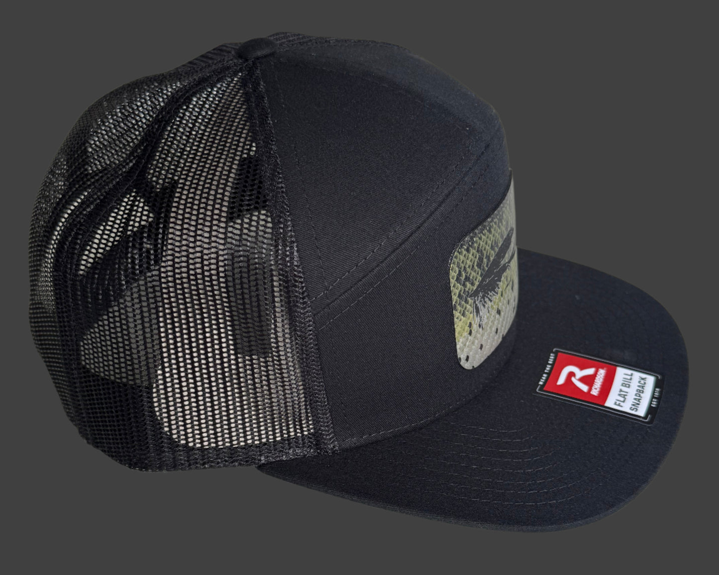 Bass colored fly patch