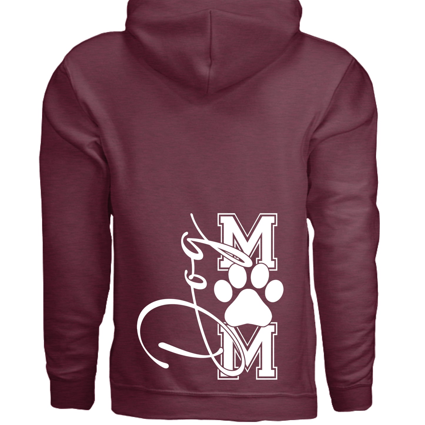 Heather Sport Dark Maroon - BACK
