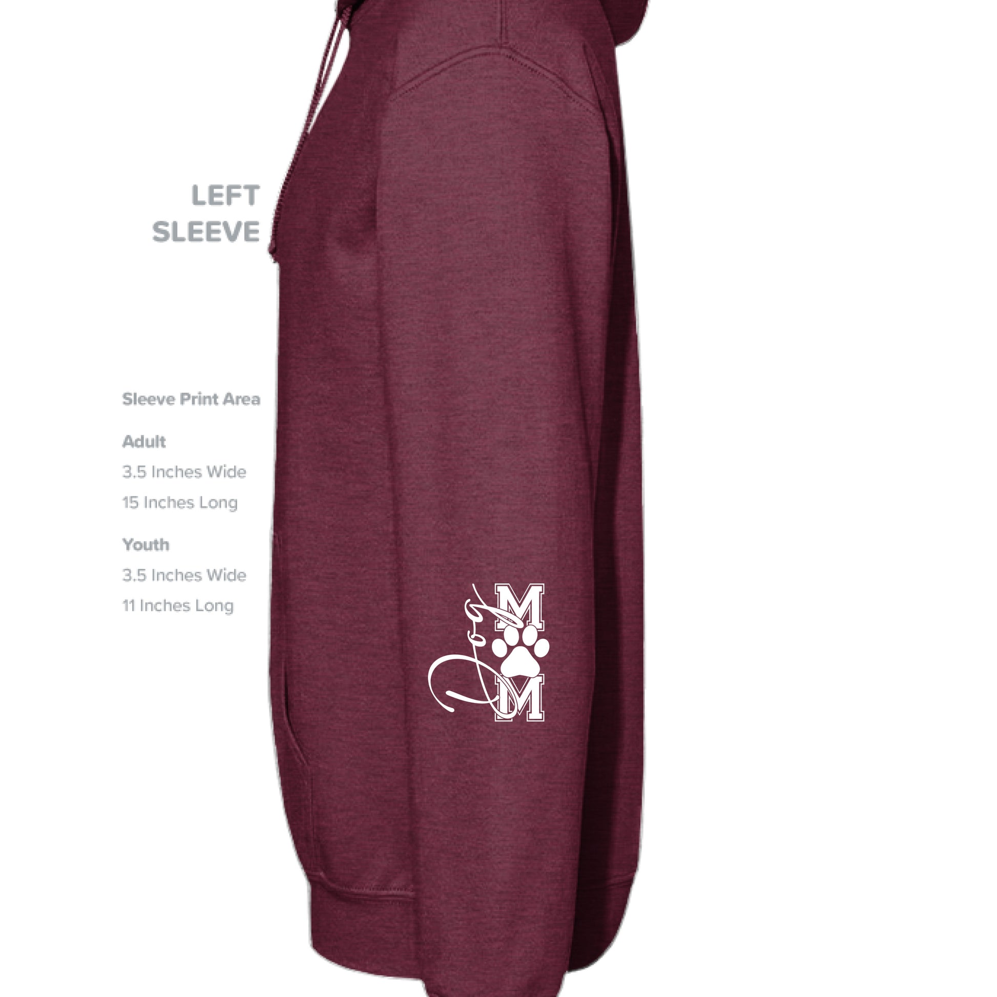 Heather Sport Dark Maroon - SLEEVE_LEFT