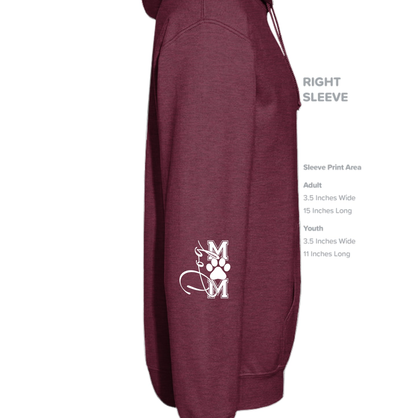 Heather Sport Dark Maroon - SLEEVE_RIGHT